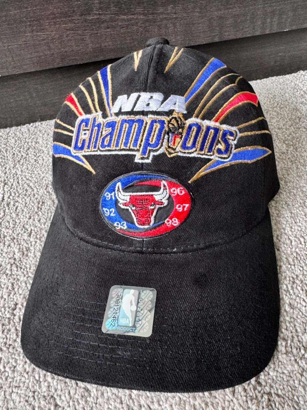 Vintage Starter 90s Chicago Bulls NBA Champions Locker Room Hat O/S